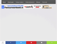 Tablet Screenshot of factuurvoorbeeld.nl